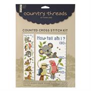 Cross Stitch Kit, Little Aussie Grow Chart, 21 x 90cm